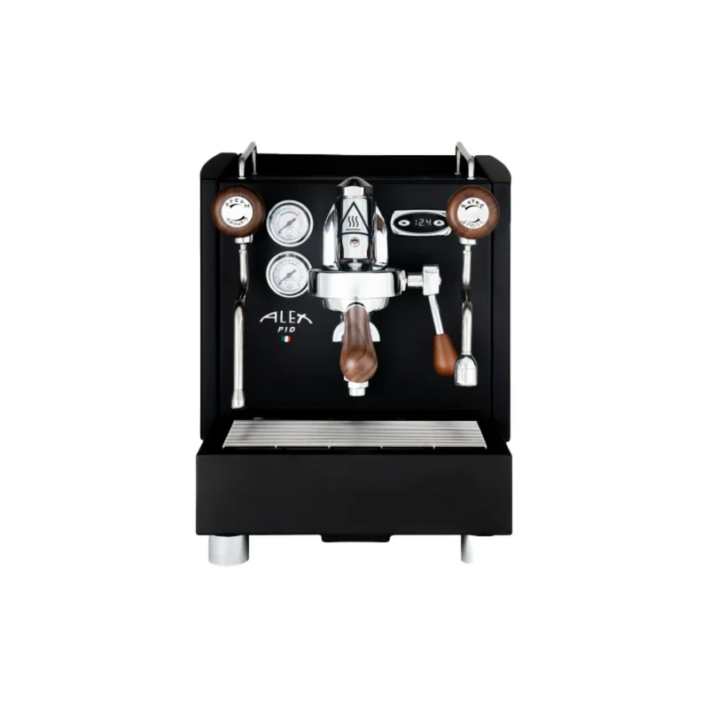 Izzo Alex PID Plus 1 Group Espresso Machine (Black/Wood knobs)