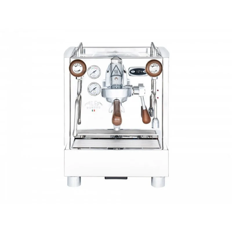 Izzo Alex Duetto IV Plus 1 Group Espresso Machine (White/Wood knobs)