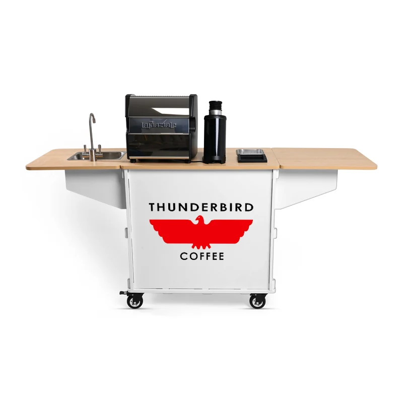 Klassy Kart - Mobile Coffee Espresso Cart (White Turn Key)