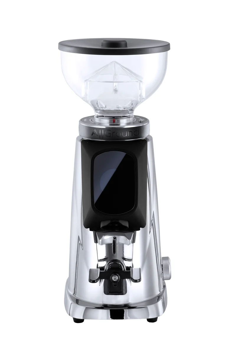 Fiorenzato AllGround Kaffeemühle Chromegehäuse schwarz, 230V EU