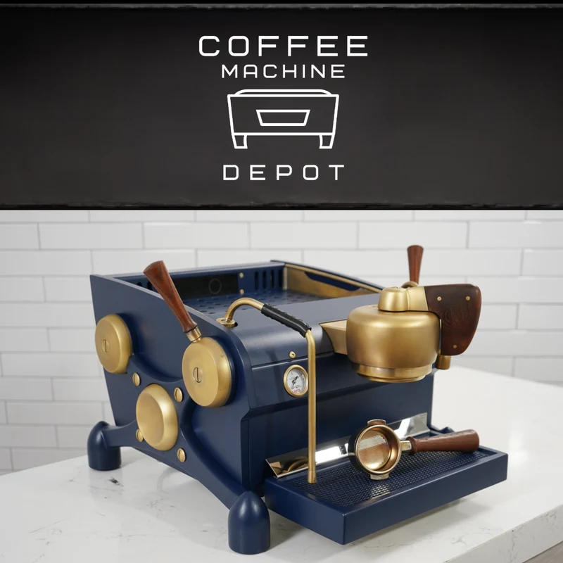Slayer - Espresso Single - Fully Custom Brass, wood and Navy