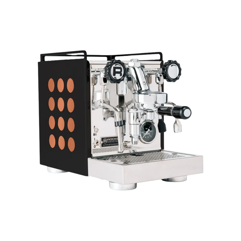 Rocket - Appartamento 2.0 1 Group Home Espresso Machine (Black/Copper)