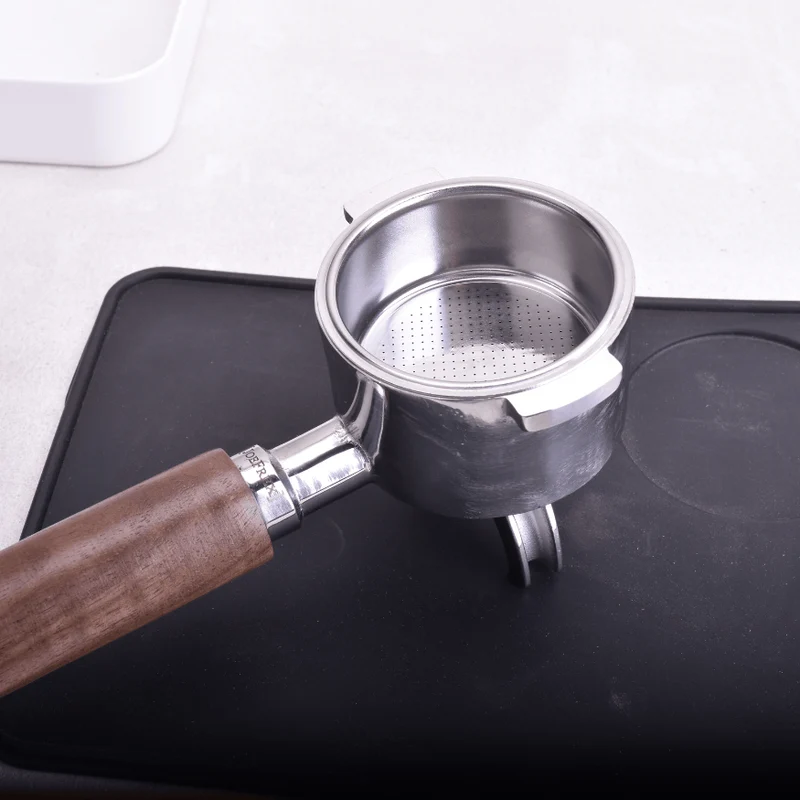 JoeFrex Siebträger mit Walnussholz-Griff für Delonghi ECP (51mm)