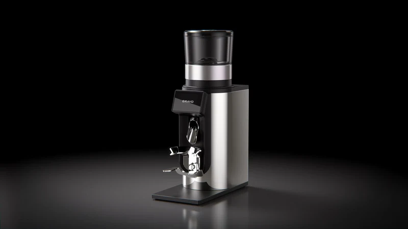 Rocket Espresso Gravo 63 – GbW Espressomühle mit 63 mm Flachmahlscheiben, Touchscreen und variabler RPM