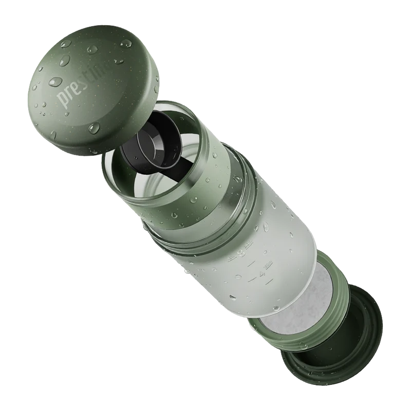 WACACO PRESTINA Sage Green – To-Go Kaffeepresse ohne Stempel und Papierfilter