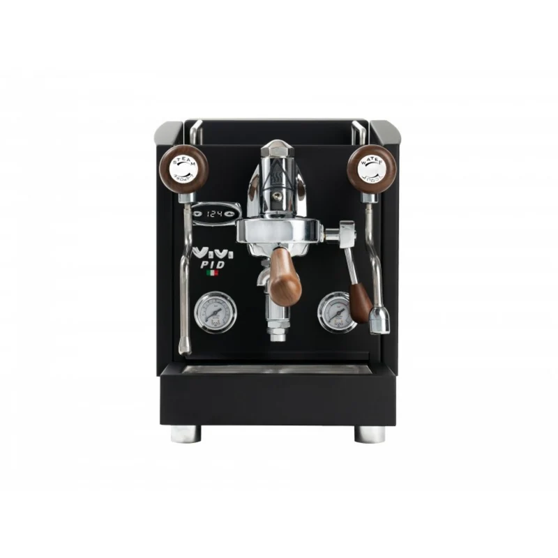 Izzo Vivi PID Plus 1 Group Espresso Machine (Black/Wood knobs)