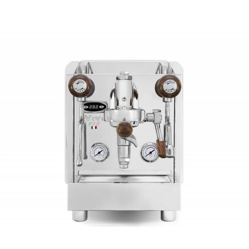 Izzo Vivi PID 1 Group Espresso Machine (White/Wood knobs)