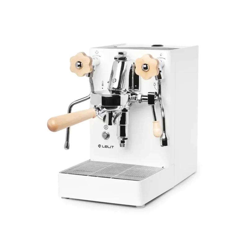 Lelit MaraX 1 Group Home Espresso Machine (White/Wood)