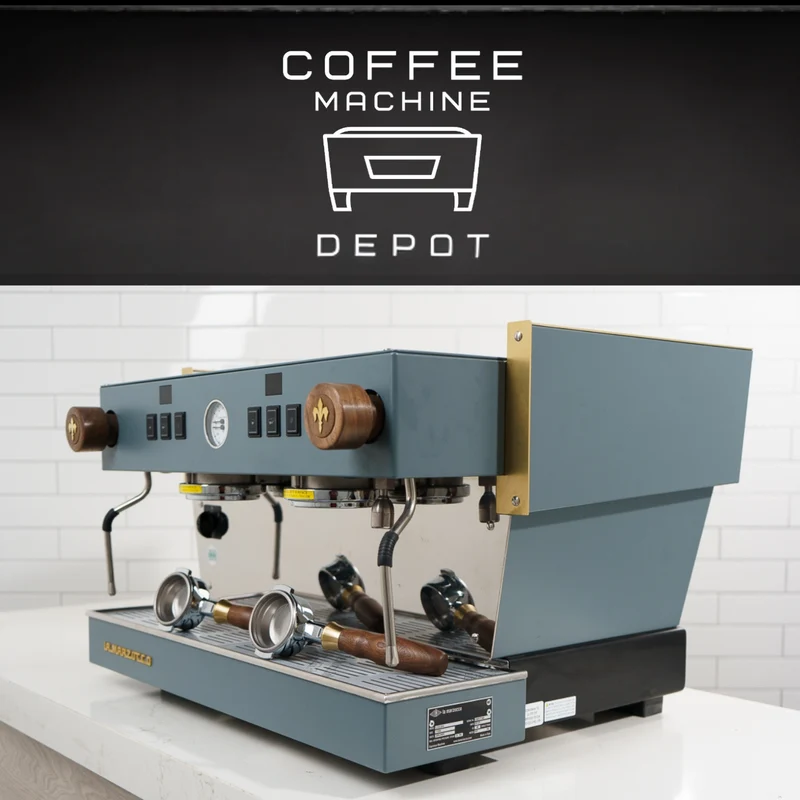 Linea Classic S 2 Group AV Espresso Machine - Custom Grey with Wood