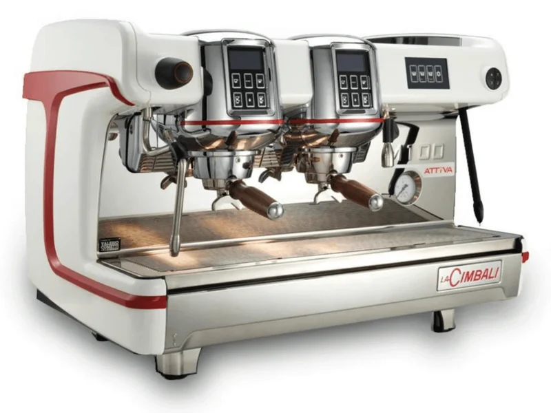 La Cimbali M100RE DT/2 GTi 6P – 2 Group Commercial Espresso Machine (White)