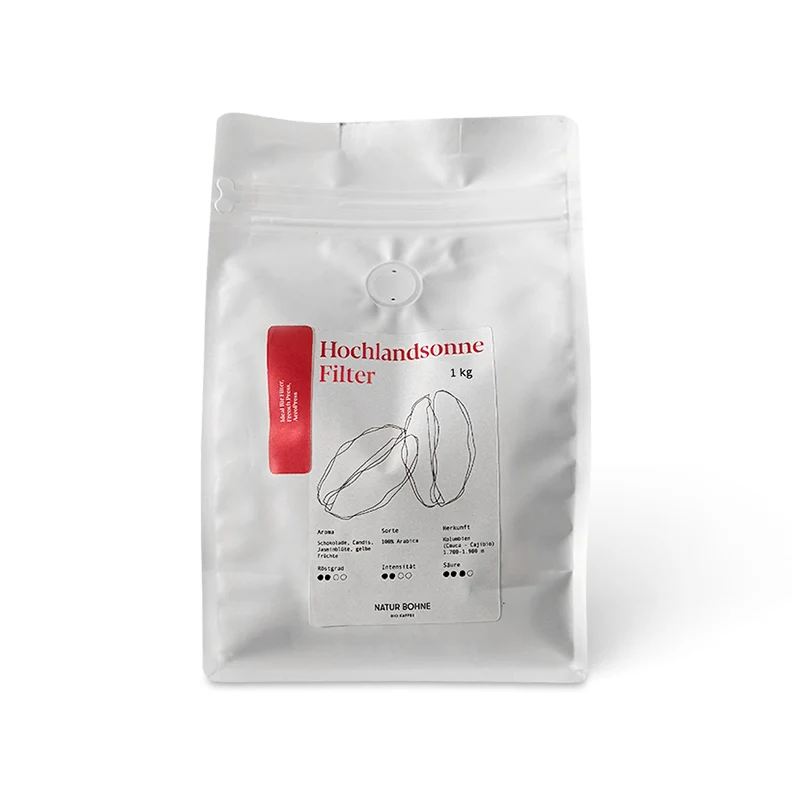 Hochlandsonne Bio Kaffee Kolumbien, per Segelfrachter