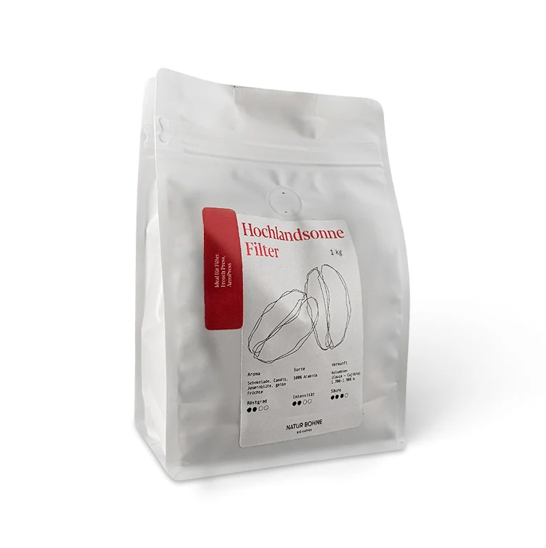 Hochlandsonne Bio Kaffee Kolumbien, per Segelfrachter