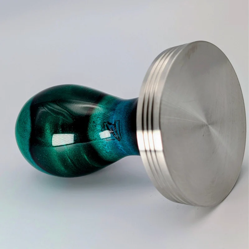 Epoxy Elegance Tamper #23 – Riegelahorn & Petrolgrün