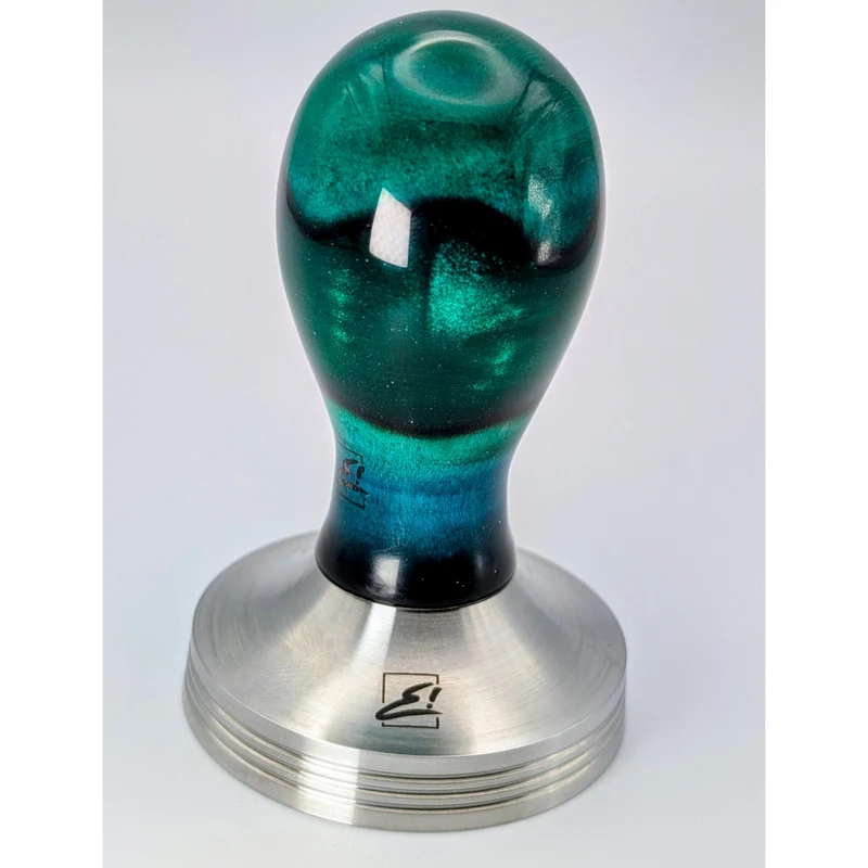 Epoxy Elegance Tamper #23 – Riegelahorn & Petrolgrün