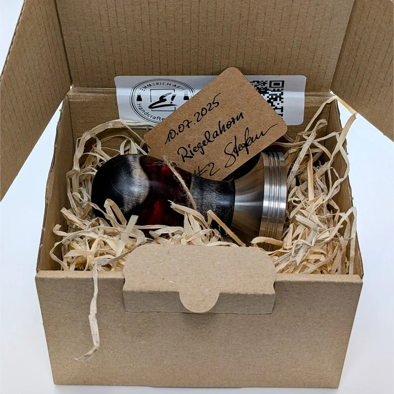 Epoxy Elegance Tamper #2 – Riegelahorn & Lava-Rot