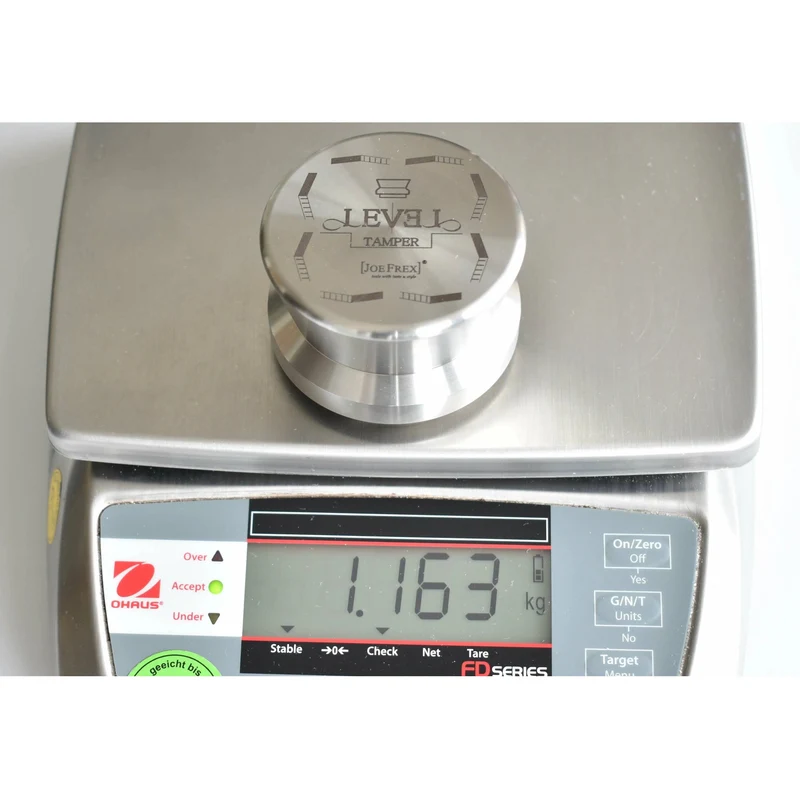Level Tamper Stainless & Alu ( Ø 48-58,5 mm)