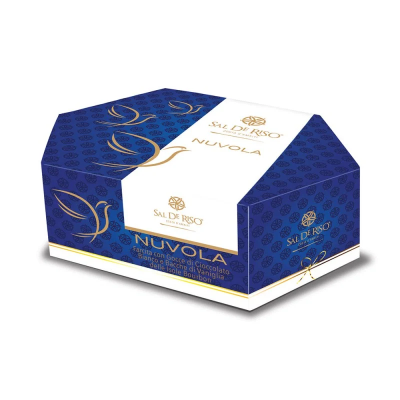 Colomba Nuvola Sal De Riso 1 kg - con gocce di cioccolato bianco e bacche di vaniglia