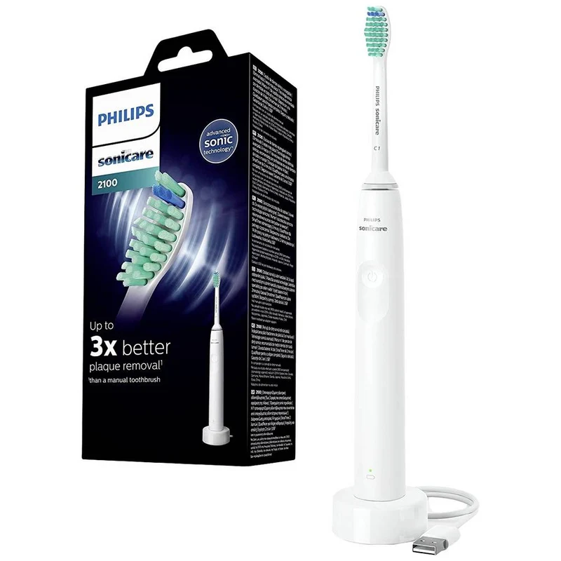 B-Ware Philips Sonicare 2100 HX3651/13 Elektrische Zahnbürste Schallzahnbürste Weiß