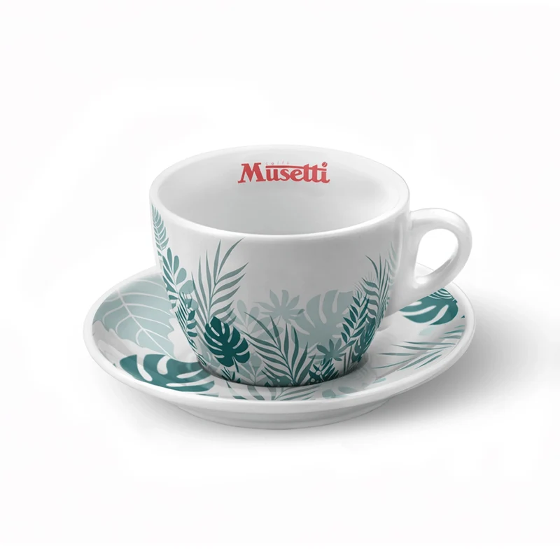 Set 6 Tazze Cappuccino Musetti con Piattini - Rainforest