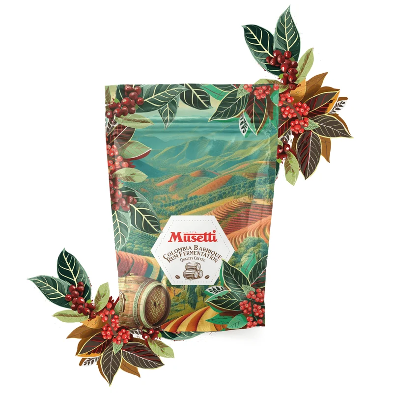 Caffè in grani Musetti, 150g - Colombia Barrique Rum Fermentation