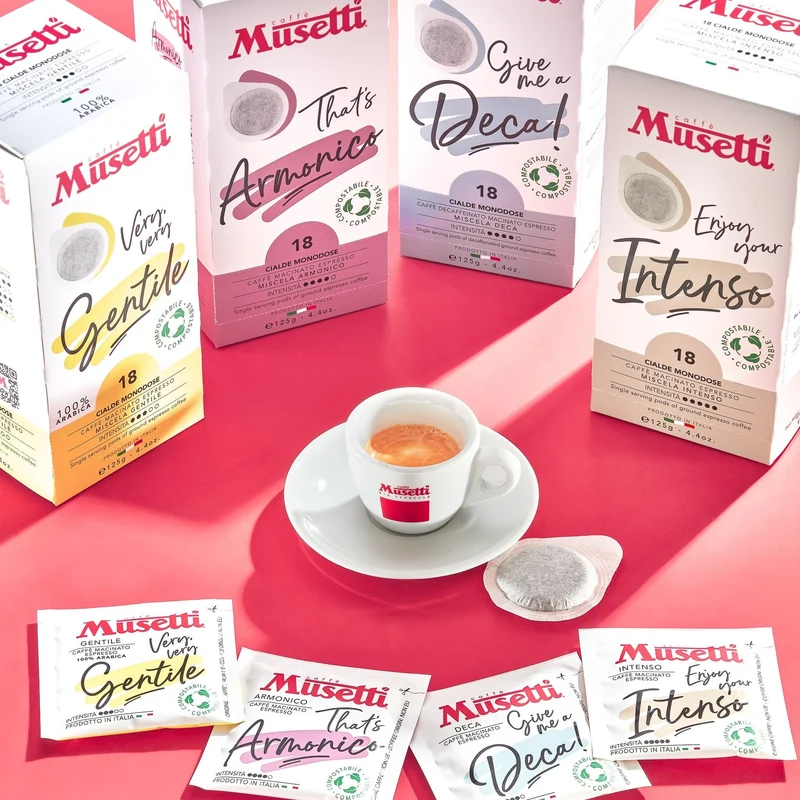 Kit Assaggio Cialde di caffè compostabili Musetti - 72 Cialde