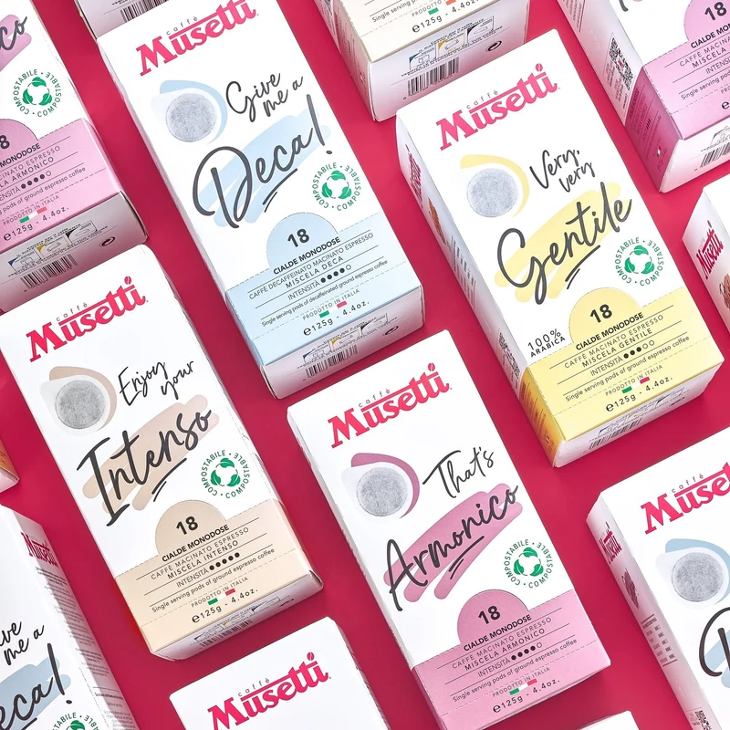 Kit Assaggio Cialde di caffè compostabili Musetti - 72 Cialde