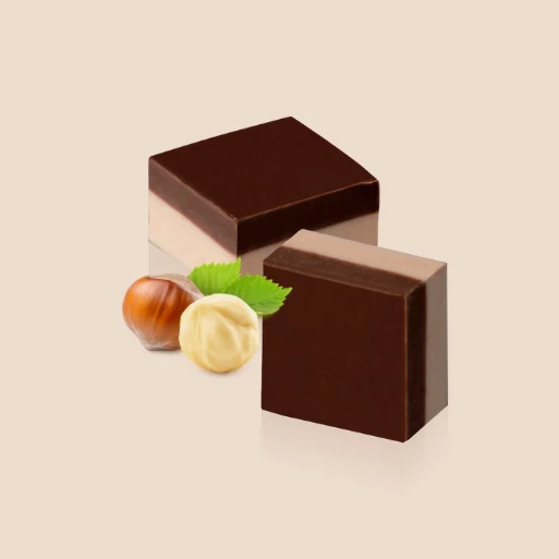Cremini Musetti, Box da 100 – Cioccolatini al Latte e Bianco alle Nocciole Gianduia