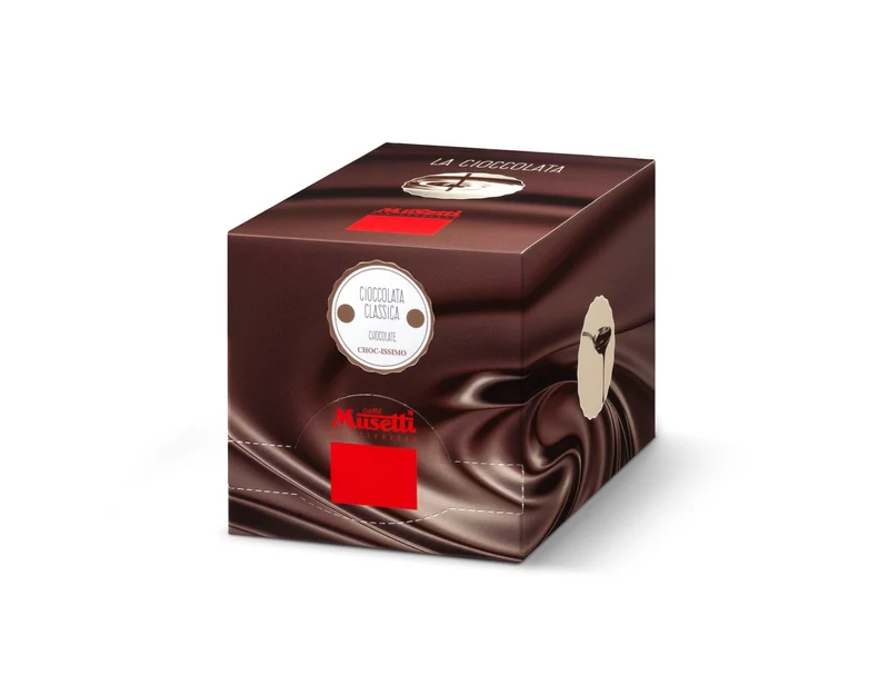 Cioccolata calda Musetti - selezione in 9 gusti, confezione da 15 bustine monogusto