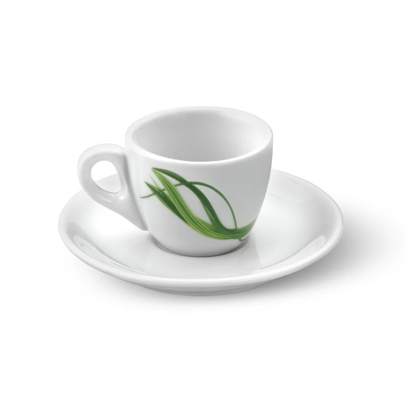 Set di 6 tazzine da caffè Musetti con piattini - Bio