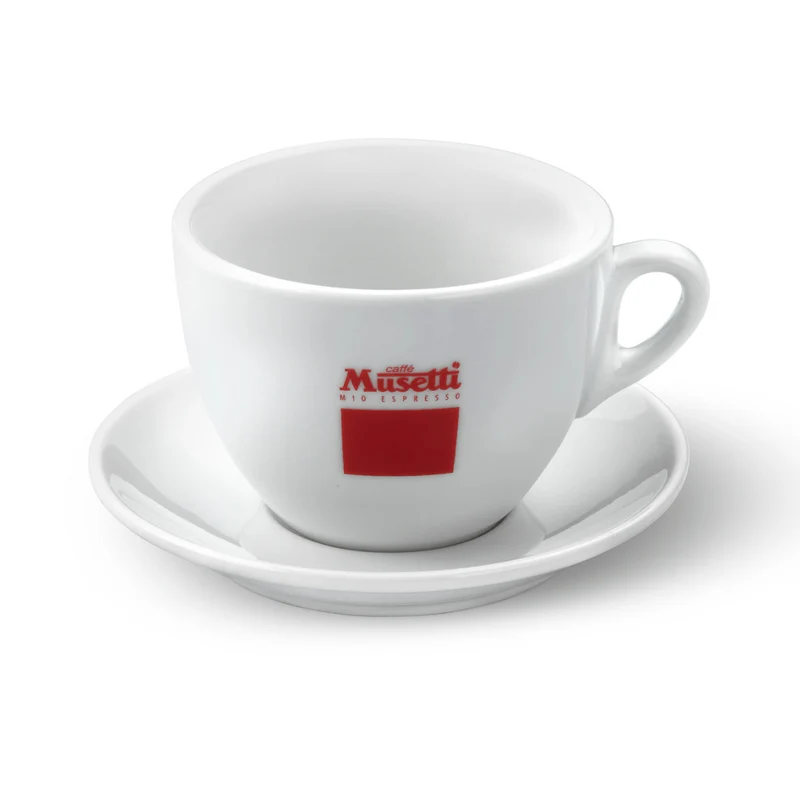 Set di 6 tazze da cappuccino Musetti con piattini - Mio Espresso