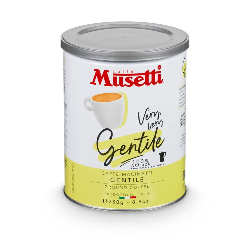 Caffè macinato Musetti - miscela Gentile lattina 250g