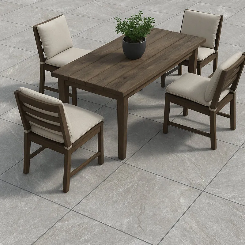 Schnittmuster Terrassenplatte Vibes 60G grigio 60×60 cm