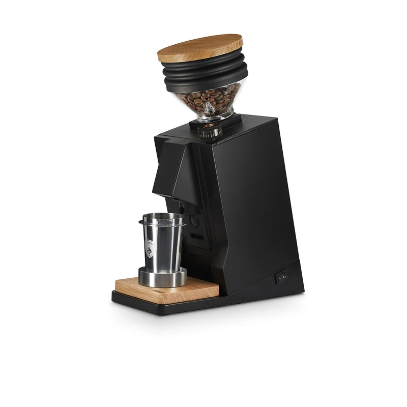 Eureka Mignon Single Dose Schwarz Matt / Eiche