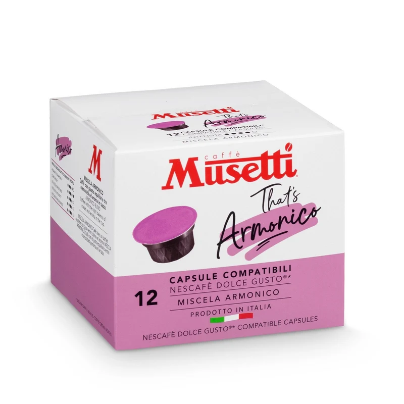Capsule di caffè Musetti compatibili Nescafè Dolce Gusto* - miscela Armonico 12 pz