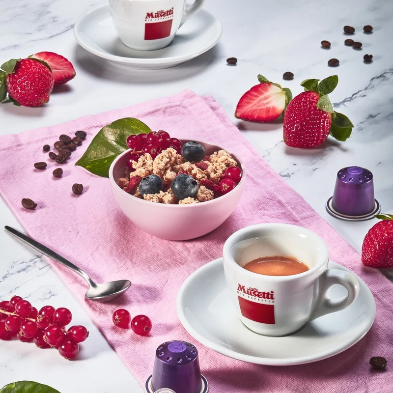 Set di 6 tazzine da caffè Musetti con piattini - Mio Espresso