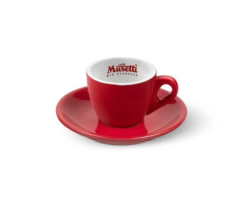 Set di 6 tazzine da caffè Musetti con piattini - Rainbow