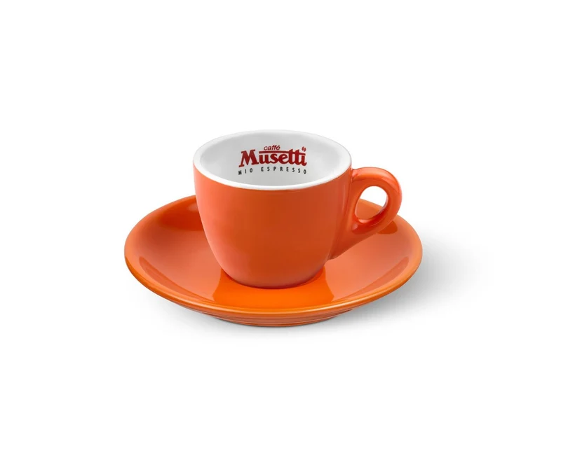 Set di 6 tazzine da caffè Musetti con piattini - Rainbow