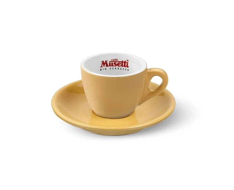 Set di 6 tazzine da caffè Musetti con piattini - Rainbow