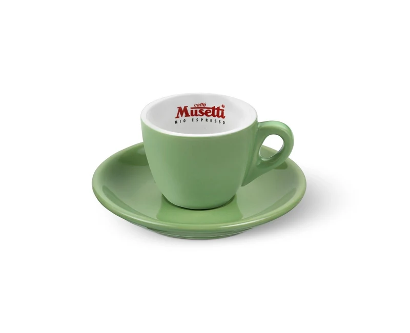 Set di 6 tazzine da caffè Musetti con piattini - Rainbow
