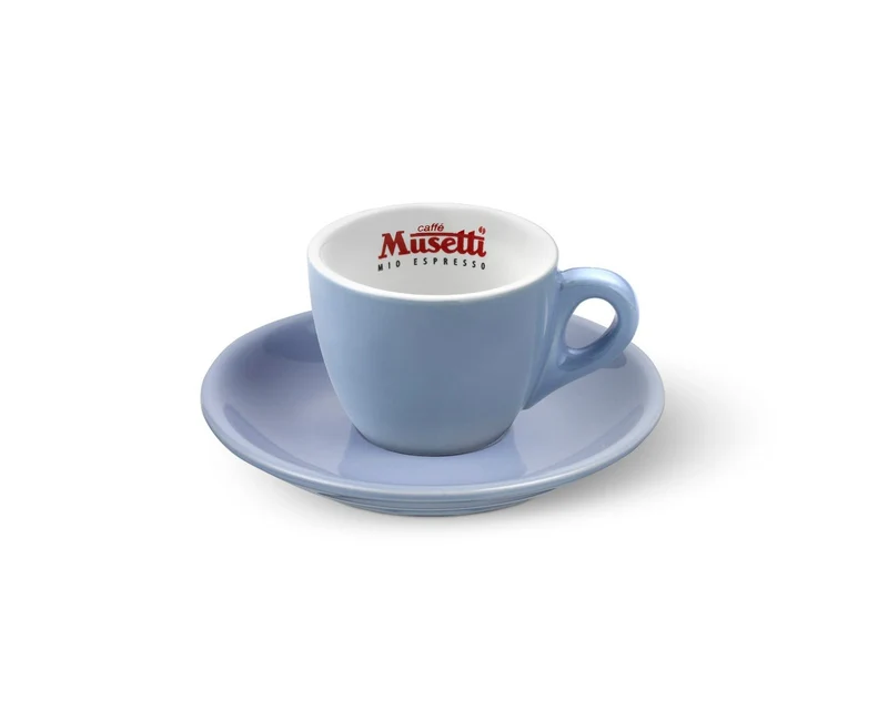 Set di 6 tazzine da caffè Musetti con piattini - Rainbow