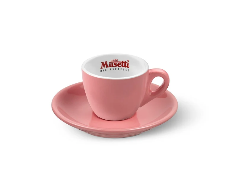 Set di 6 tazzine da caffè Musetti con piattini - Rainbow
