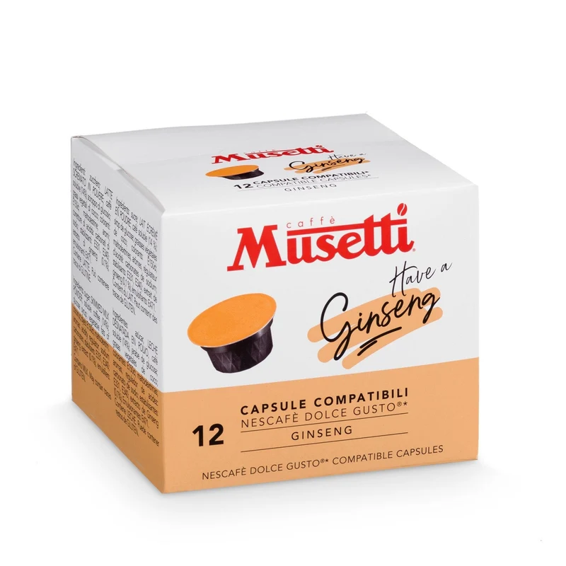 Capsule di caffè Musetti compatibili Nescafè Dolce Gusto* - Ginseng 12 pz
