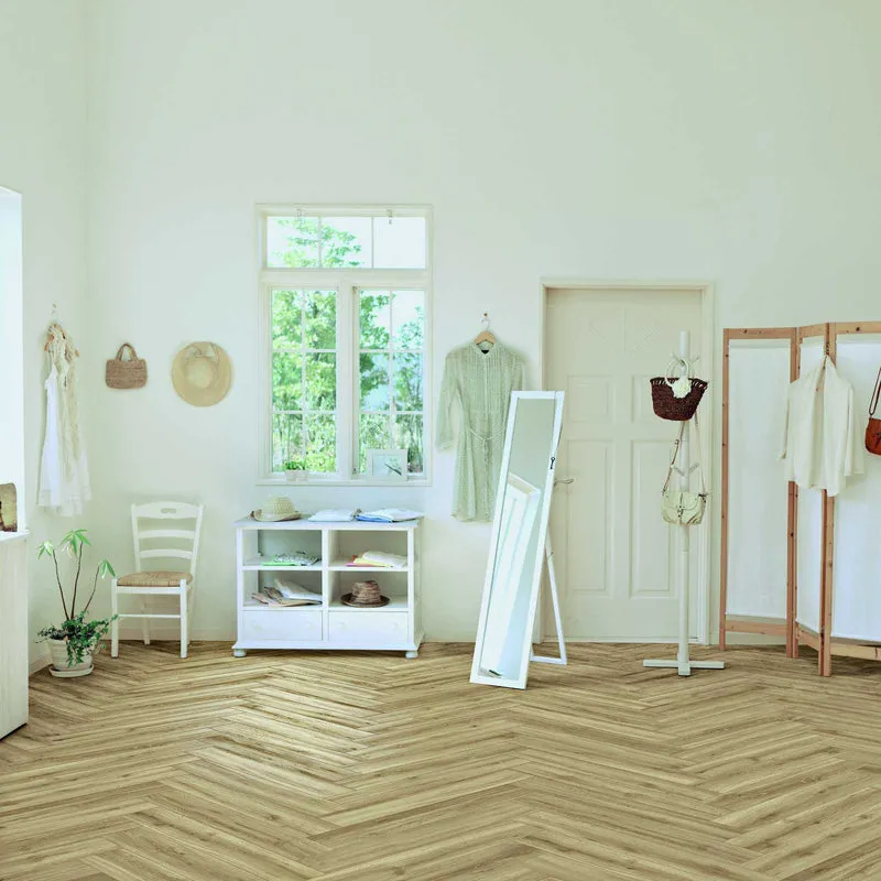 Holzoptikfliesen Woodstory Beige 15x90 cm Naturkante, R9