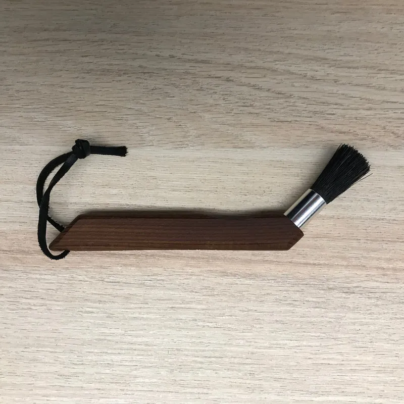 Espressopinsel schräg "Kaffeeraum" dunkel