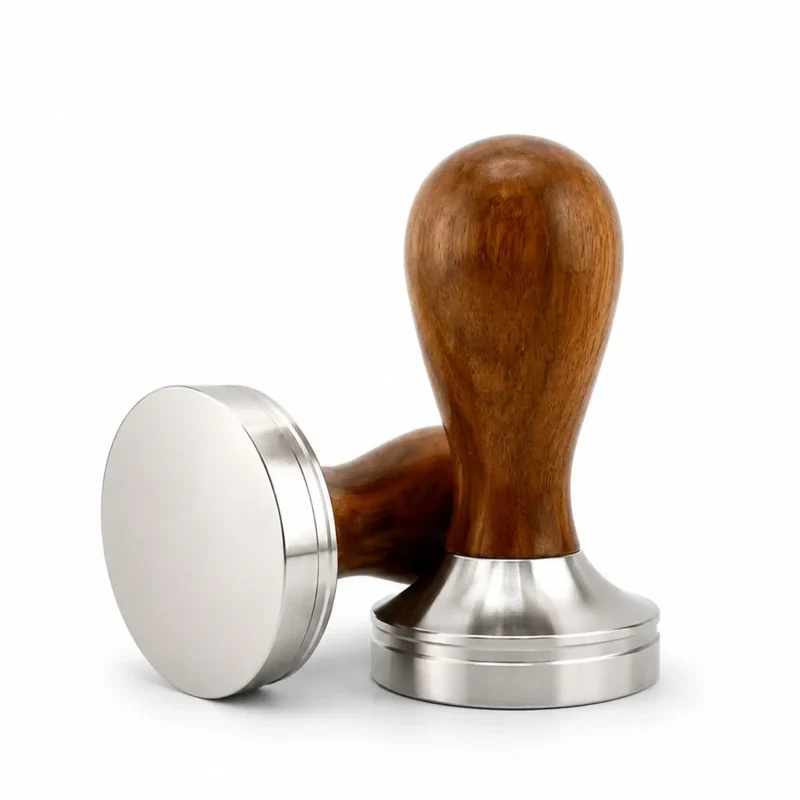 Holz-Edelstahl Tamper 51 / 53 / 58 mm