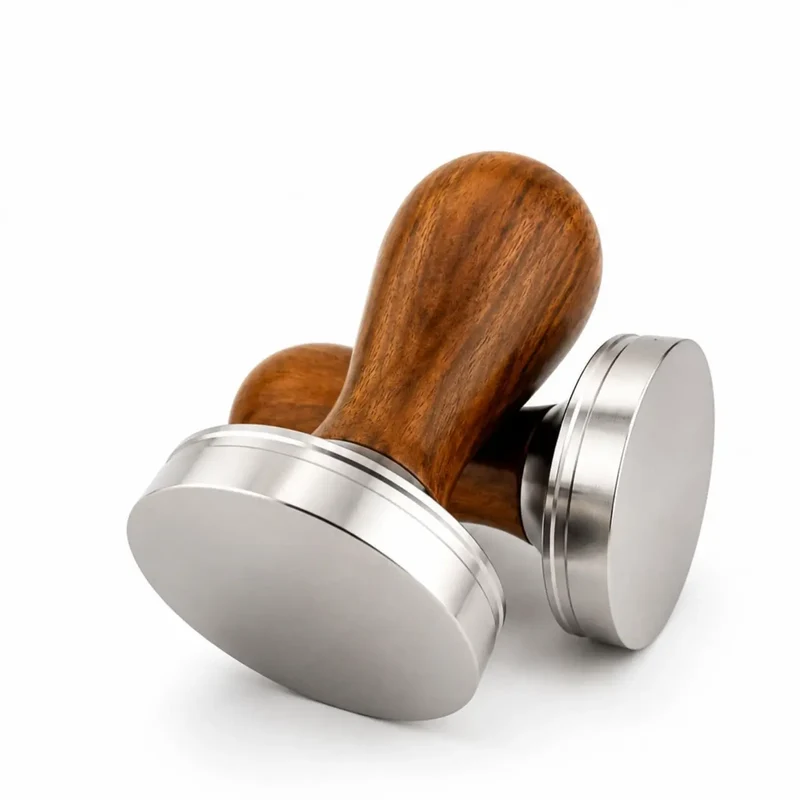 Holz-Edelstahl Tamper 51 / 53 / 58 mm