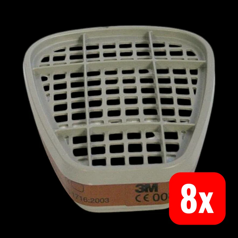 8x B-Ware 3M Gasfilter 6051A1 Ersatzfilter Partikelfilter Mundschutz Arbeitsschutz 8 STÜCK