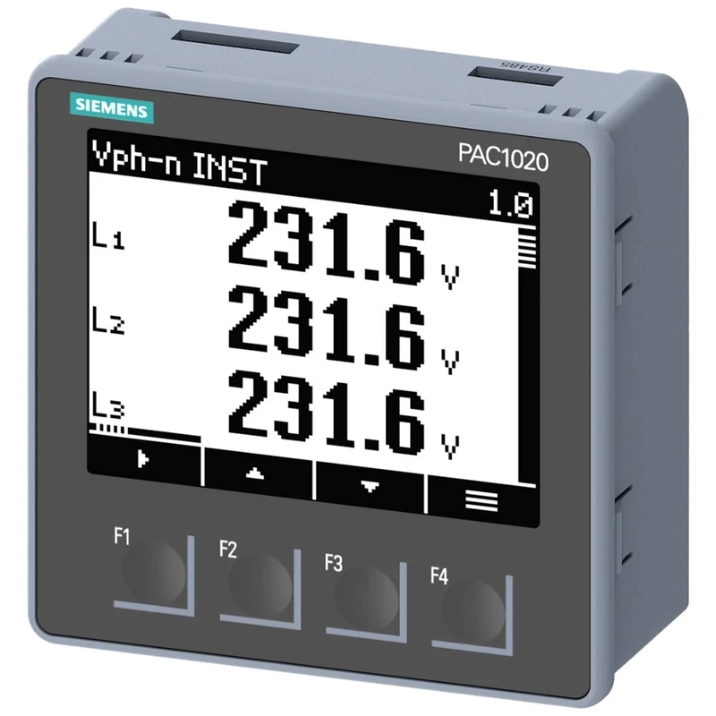 B-Ware Siemens Messgerät Zähler Stromzähler Energiezähler SENTRON PAC1020 Schwarz LCD