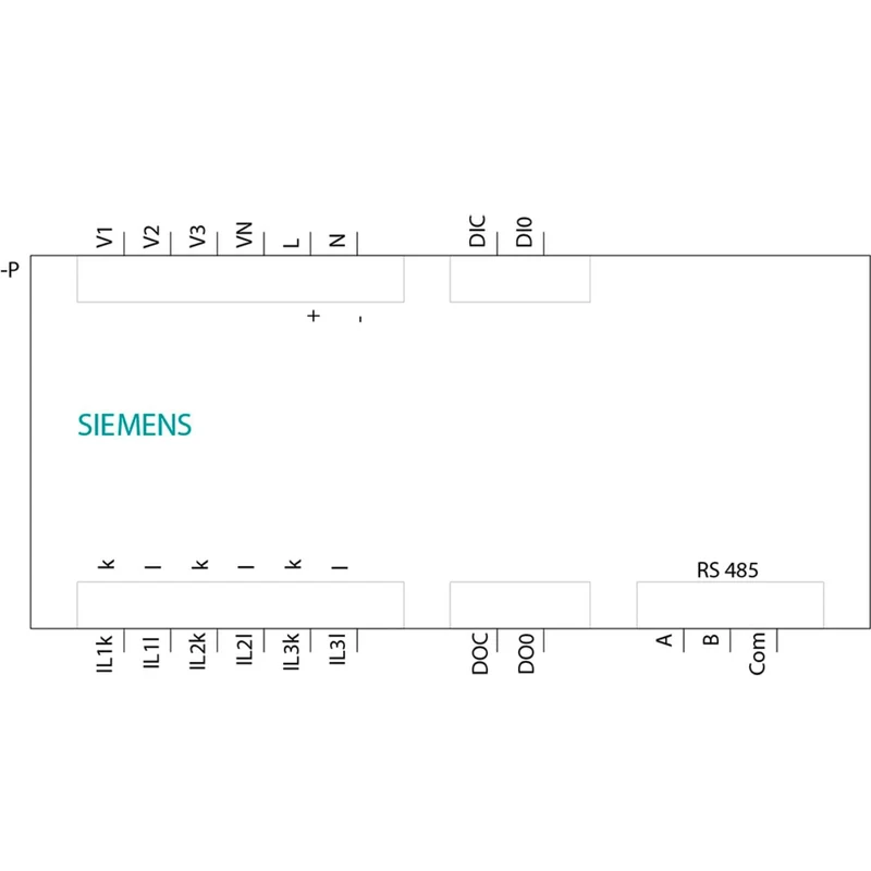 B-Ware Siemens Messgerät Zähler Stromzähler Energiezähler SENTRON PAC1020 Schwarz LCD