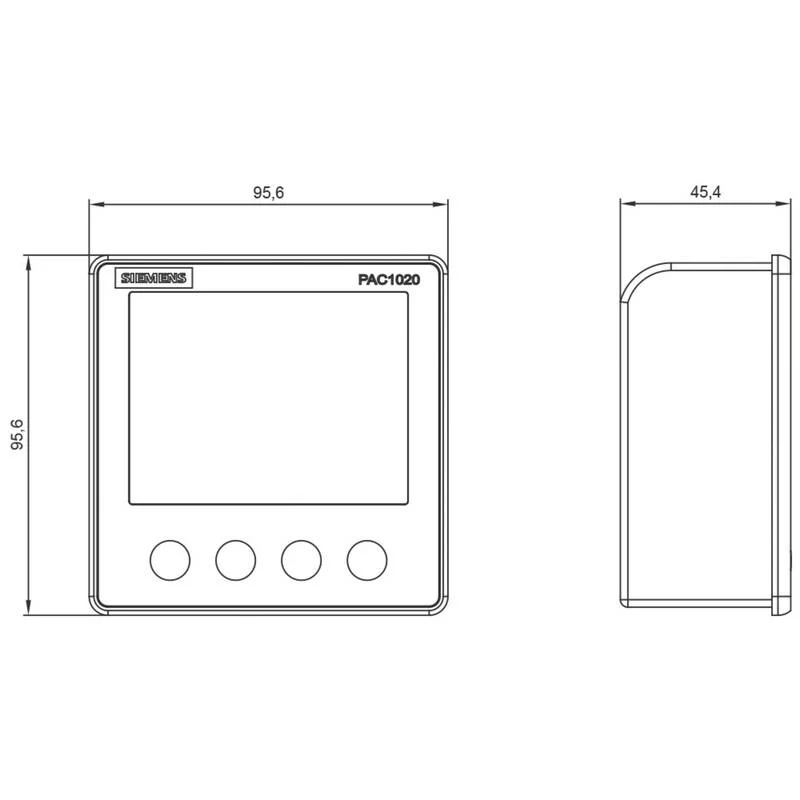 B-Ware Siemens Messgerät Zähler Stromzähler Energiezähler SENTRON PAC1020 Schwarz LCD